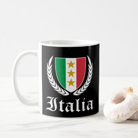 イタリアの紋章 コーヒーマグカップ (ドーナツ)