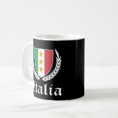 イタリアの紋章 コーヒーマグカップ (正面左)