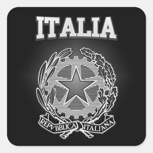 イタリアの紋章 スクエアシール (正面)