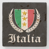 イタリアの紋章 ストーンコースター (正面)