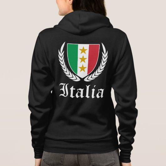 イタリアの紋章 パーカ (裏面)