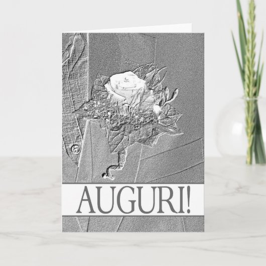 イタリアの結婚式おめでとう カード (正面)