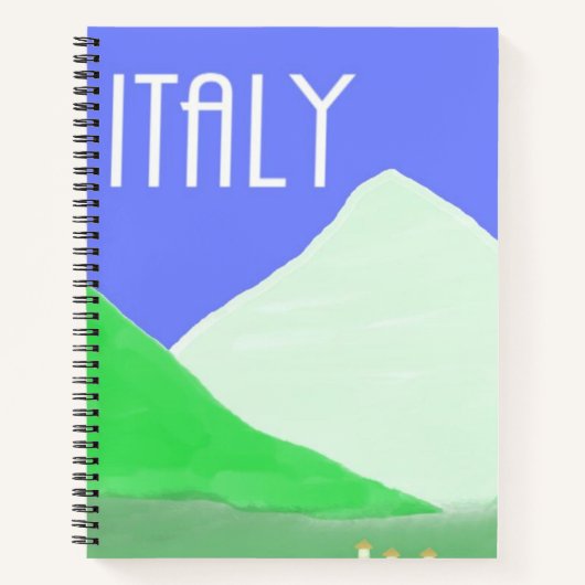 イタリアの絵画風景芸術 ノートブック (正面)