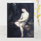 イタリアの羊飼いの少年 美術年賀状 カード (黄色い花)