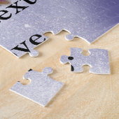 イタリアの美しい紫のヴェネツィアフェスティバルマスク ジグソーパズル (側面)