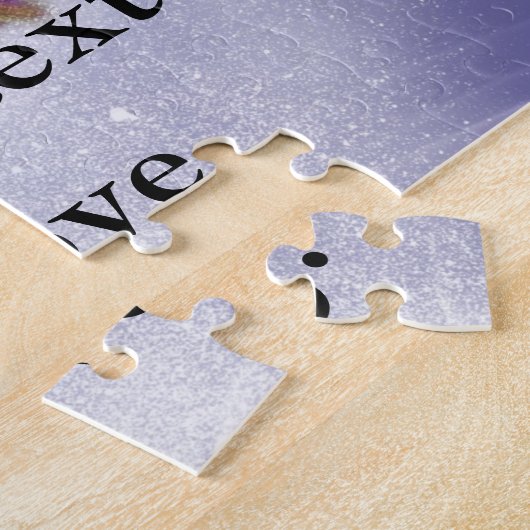 イタリアの美しい紫のヴェネツィアフェスティバルマスク ジグソーパズル (側面)