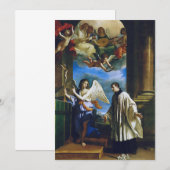 イタリアの聖ルイジ・ゴンザガ 招待状 (正面/裏面)