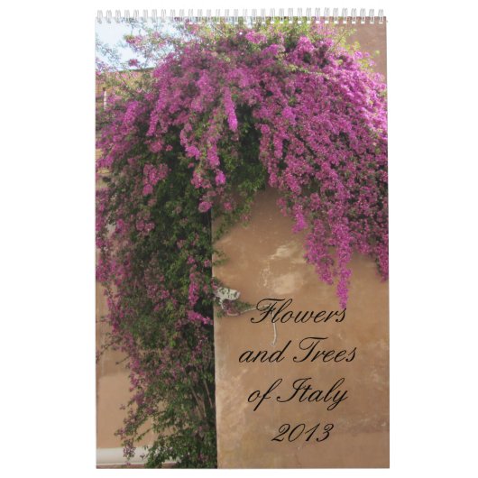 イタリアの花と木 2013 カレンダー (カバー)