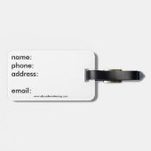 イタリアの荷物のラベル-ベニス ラゲッジタグ (裏面横)