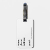 イタリアの荷物のラベル-ローマ ラゲッジタグ (裏面縦)