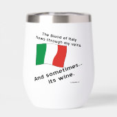 イタリアの血が私の静脈を流れる時、ワインになる (背面)