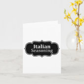 イタリアの調味料ハロウィーンの衣装おかしなドレスアップ カード (黄色い花)