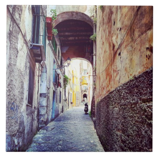 イタリアの路地(小) タイル (正面)