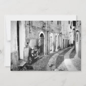 イタリアの通りのスクーター マグネット招待状 (正面)