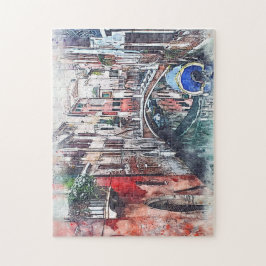 イタリアの運河 ヴェネツィアの反射 ロマンス ジグソーパズル