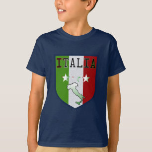 イタリアの青い頂上の中世子供のワイシャツ Tシャツ