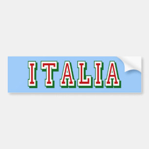 イタリアの非常にイタリアのシンプルでけれどもクールなロゴ バンパーステッカー
