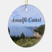 イタリアの風光明媚なアマルフィ海岸 セラミックオーナメント (左)