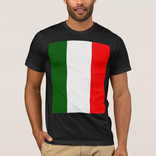 イタリアの高品質な旗 Tシャツ (正面)