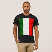 イタリアの高品質な旗 Tシャツ (正面フル)