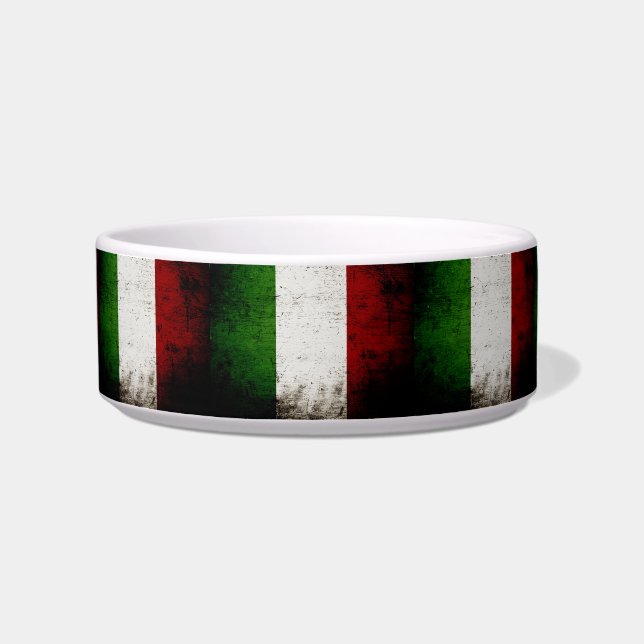イタリアの黒くグランジな旗 ボウル (右)