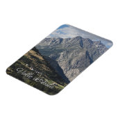 イタリアのAosta ValleyのButhierからMont Velanを入手 マグネット (左側)