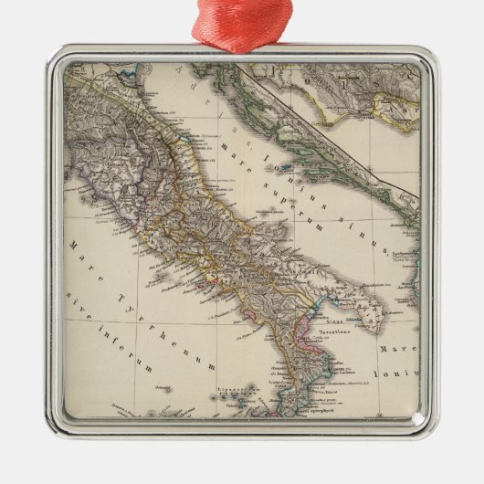 イタリアのGalliaのcisalpina、Sicilia、サルジニア メタルオーナメント (正面)