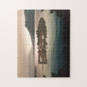 イタリアのIsola Bella by Moonlight, Lake Maggiore ジグソーパズル (縦)