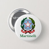 イタリアのMartinelli共和国 缶バッジ (正面&裏面)