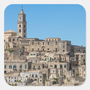 イタリアのSassiのディディミアムのマテラ都市 スクエアシール
