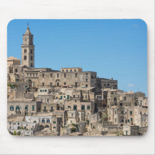 イタリアのSassiのディディミアムのマテラ都市 マウスパッド