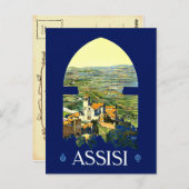 イタリアはがき用ヴィンテージ旅行ポスター ポストカード (正面/裏面)