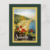 イタリアはがき用ヴィンテージ旅行ポスター ポストカード (正面)