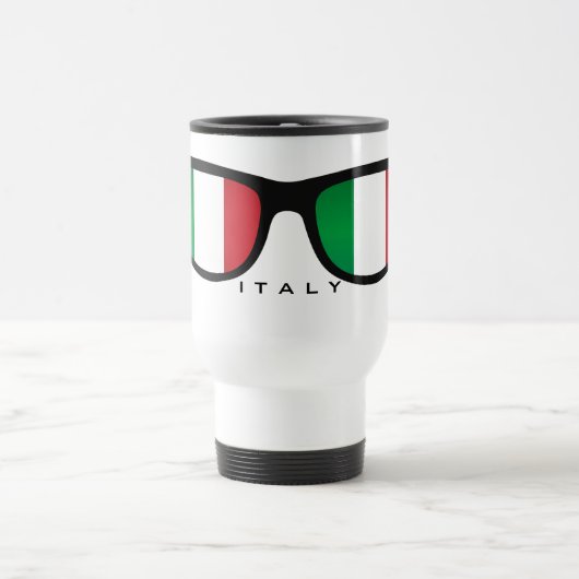 イタリアはカスタムなマグを影で覆います トラベルマグ (中央)