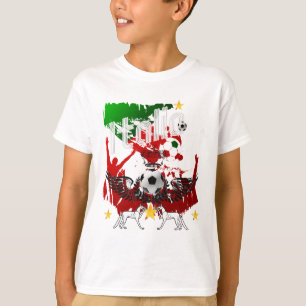 イタリアは世界のサッカーの恋人のためのcalcioのTシャツに送風します Tシャツ