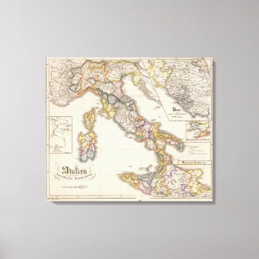 イタリアは彼の教会課に キャンバスプリント (正面)