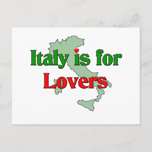 イタリアは恋人向きだ ポストカード (正面)