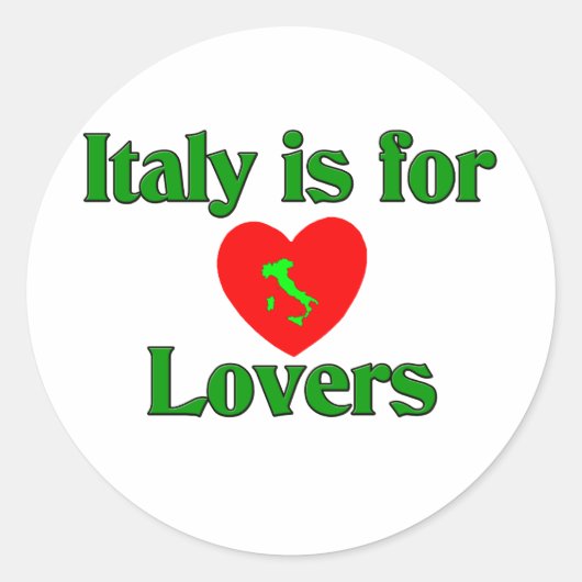 イタリアは恋人向きだ ラウンドシール (正面)