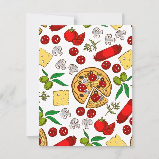 イタリアは素晴らしい料理で有名だ シーズンカード (正面)