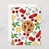 イタリアは素晴らしい料理で有名だ シーズンカード (正面/裏面)