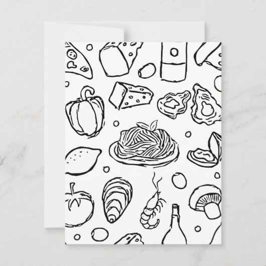 イタリアは素晴らしい料理で有名だ シーズンカード (正面)