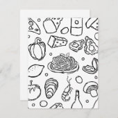 イタリアは素晴らしい料理で有名だ シーズンカード (正面/裏面)