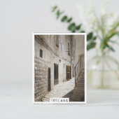 イタリアぶら下がったの路地で洗濯物を乾かす ポストカード (スタンド正面)