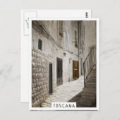 イタリアぶら下がったの路地で洗濯物を乾かす ポストカード (正面/裏面)