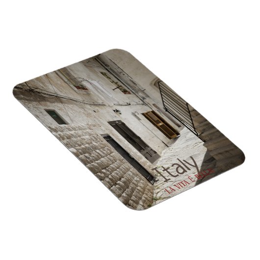 イタリアぶら下がったの路地で洗濯物を乾かす マグネット (右側)