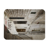 イタリアぶら下がったの路地で洗濯物を乾かす マグネット (横)