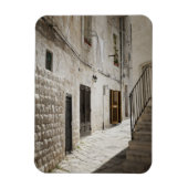 イタリアぶら下がったの路地で洗濯物を乾かす マグネット (縦)