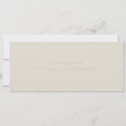 イタリアへの搭乗券結婚式招待状 セーブザデート (裏面)