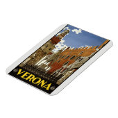 イタリアへの旅行 – Verona Vintage Poster マグネット (左側)