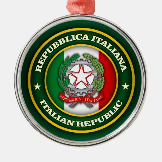 イタリアへの献上品 メタルオーナメント (正面)
